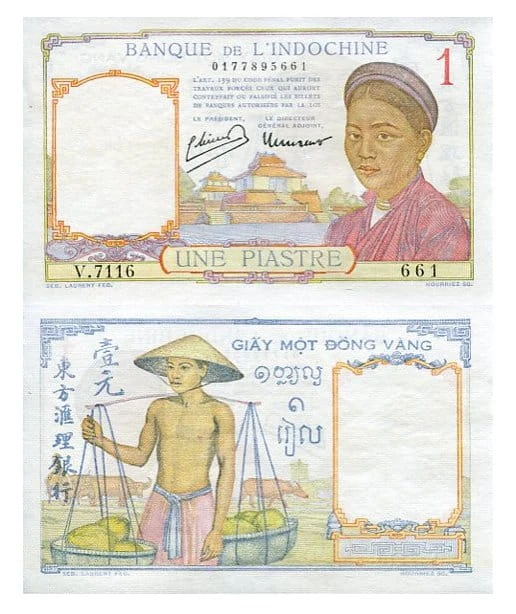 Indochiny Francuskie 1 Piastre 1932 r. UNC