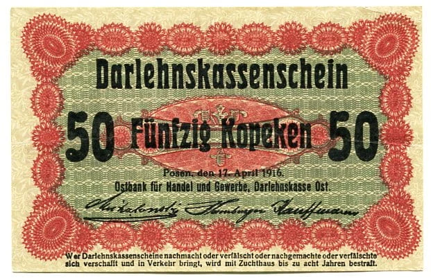 50 Kopiejek 1916 r. Poznań