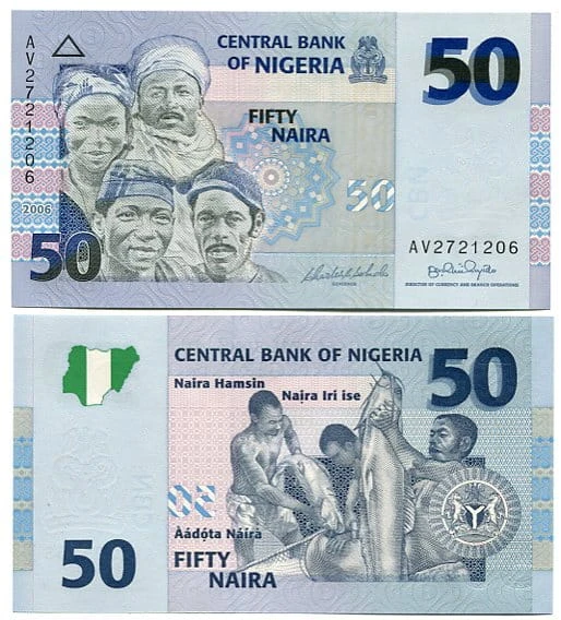 Nigeria 50 Naira 2006 r. UNC
