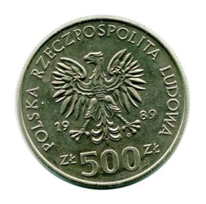 500 złotych Władysław II Jagiełło 1989 r.