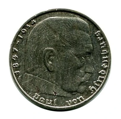 2 Marki Reichsmark 1938 r. Paul von Hindenburg A