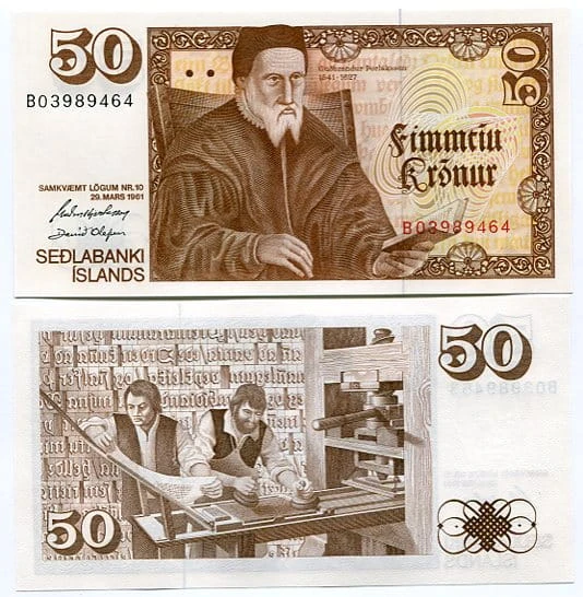 Islandia 50 Kronur 1961 r. UNC