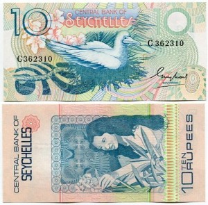 Seszele 10 Rupii 1983 r. UNC