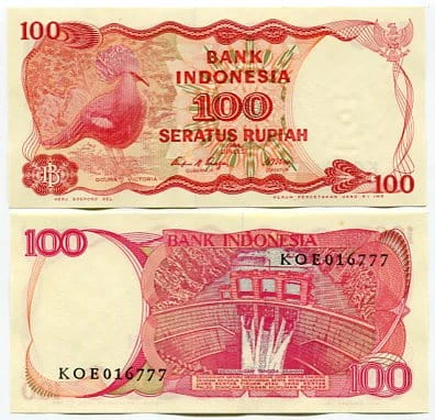 Indonezja 100 Rupiah 1984 r. UNC