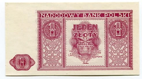 Banknot 1 zł 1946 r.