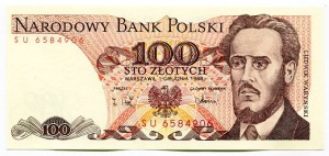 Banknot Polska 100 zł z 1986 r. UNC