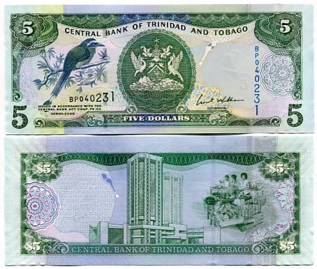 Trinidad & Tobaga 5 Dolar 2006 r. UNC