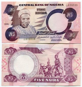 Nigeria 5 Naira 2005 r. UNC