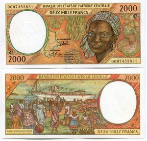 Kongo 1000 Francs 2000 r. UNC 