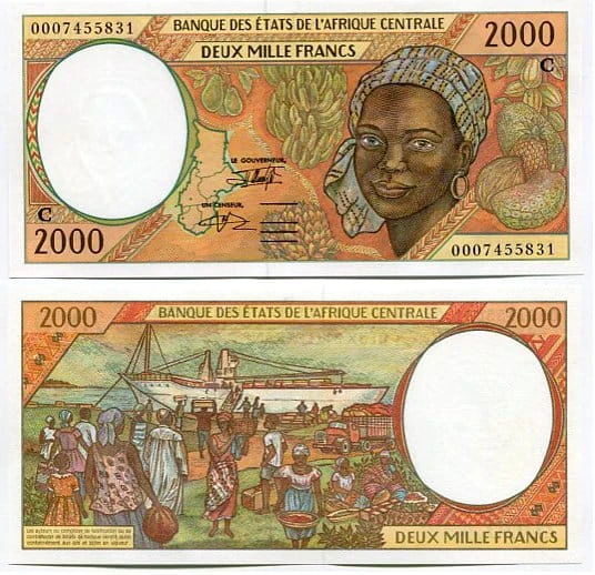 Kongo 1000 Francs 2000 r. UNC 