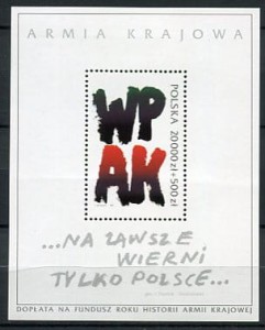 Znaczki 1992 r. Rok historii Armii Krajowej