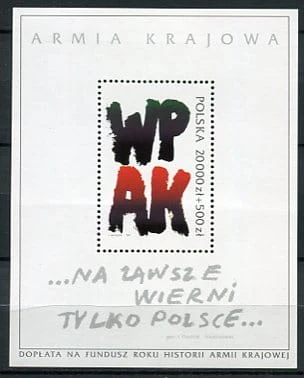 Znaczki 1992 r. Rok historii Armii Krajowej