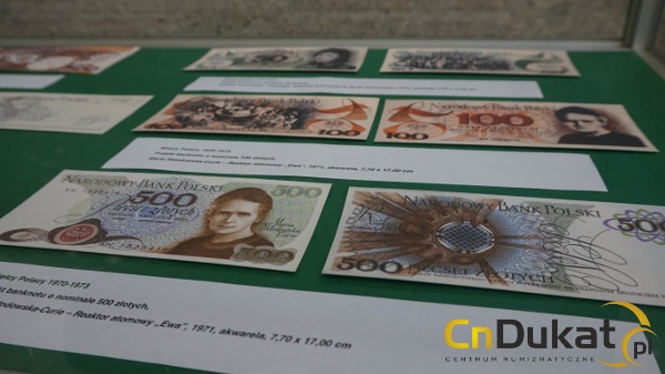 Projekt banknotu 500 zł 1971 r. Maria Skłodowska-Curie